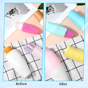 Étuis de protection en silicone anti-fuite, contenants de toilette rechargeables, manchons élastiques, ensembles de housses pour bouteilles de voyage, design classique - Product Image 6
