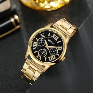Wholesale Fashion 2PCS <strong>Geneva</strong> <strong>Watch</strong> Gift <strong>Set</strong> Sports Chronograph Quartz <strong>Watch</strong> and Bracelet Gift <strong>Set</strong> for Men - Product Image 3