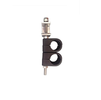 Pince de raccordement 1/2 pouce, pince à câble 1/2/3 voies avec support à clipser pour câble coaxial de 1/2 pouce pour tour de téléphonie mobile