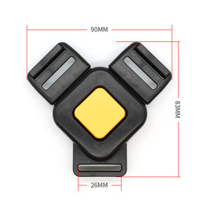 Hebilla de seguridad para bebé, cierre de tres puntos de 90x83x26mm para silla alta de cochecito de 0 a 12 meses - Product Image 1