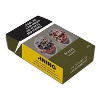 Boîte d'emballage en carton pour cigarettes en gros, personnalisée, imprimée, jetable