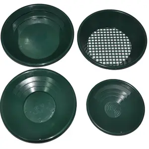 Ouro lavagem pan/ouro mineração pan kit/plástico pan set