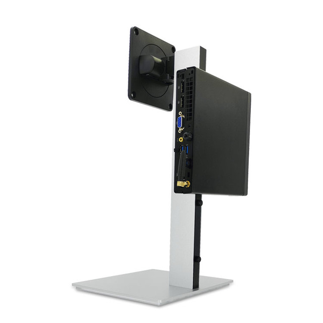 Height Adjustable Aluminium Metal Slide Stand for Computer Monitor Featuring Mini PC Bracket New Product