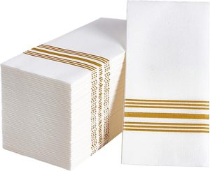 Serviettes de toilette jetables douces et absorbantes, serviettes en <span class=keywords><strong>papier</strong></span> jetables pour dîners, cuisine, fêtes, mariages - Product Image 1