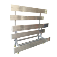 Sgaier Aluminium Planche Bleacher Chaise Intérieur Rétractable Mobile Stade Bleacher Pour Les Sports Scolaires