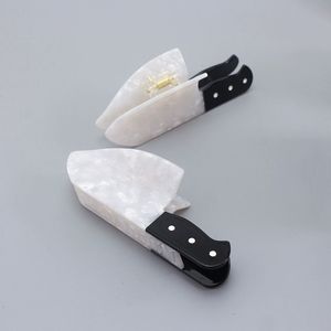 ที่หนีบผม2025ขากรรไกรใหญ่ที่ใส่ผมหางม้าขนาดใหญ่มีดสยองขวัญสำหรับผู้ใหญ่ผู้หญิงคลิปหนีบผมฮาโลวีนคลิปหนีบผมอะคริลิกตลก - Product Image 1