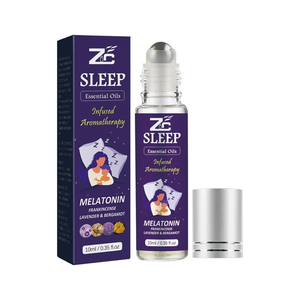 Bottiglia a sfera a rullo di grado terapeutico per aromaterapia, diffusore calmante per sonno, miscela di oli per <span class=keywords><strong>olio</strong></span> a rullo - Product Image 4