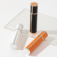 Portable 10ml en cuir Mini voyage parfum échantillon vaporisateur avec pompe scellant pour emballage et diffuseur lunettes stockage