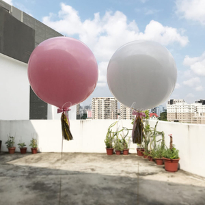 Globos <span class=keywords><strong>de</strong></span> látex gigantes amarillos <span class=keywords><strong>de</strong></span> 36 pulgadas, 10 Uds., <span class=keywords><strong>guirnalda</strong></span> grande Jumbo Extra fuerte gruesa para fotomatón <span class=keywords><strong>de</strong></span> boda, suministros para fiestas - Product Image 5