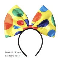 Accessoires de tête et bandeaux pour Halloween, festivals, soirées dansantes et spectacles, incluant chapeaux de clown et bandeaux de clown