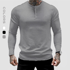 Custom Logo Slim Fit High Quality Quick Dry Gym <strong>Men</strong> Sports <strong>Long</strong> <strong>Sleeve</strong> <strong>T</strong> <strong>Shirt</strong> Muscle Workout Performance Fit <strong>t</strong> <strong>Shirt</strong> - Product Image 1