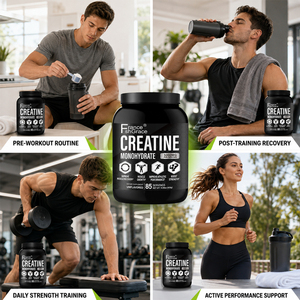 Étiquette personnalisée Shecome Créatine monohydrate en poudre, complément quotidien de créatine pour hommes et femmes, poudre de créatine monohydrate - Product Image 6