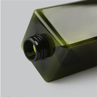 Pompe à Lotion verte de 450ml, bouteilles de shampoing carrées biodégradables, distributeur, emballage de savon liquide, bouteille de shampoing en plastique