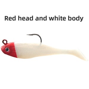 เหยื่อปลอม PVC แบบนิ่ม ขนาด 8 ซม./9.5 กรัม ตะขอเดี่ยว หางรูปตัว T บรรจุตะกั่ว  แบบไบโอนิค ป้องกันการติดกับต้นไม้ ขายส่ง - Product Image 5