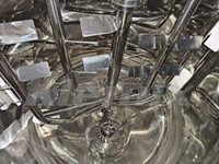 Cuve de mélange liquide de 500 L pour la fabrication de shampoing, gel douche et détergent