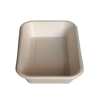 Échantillon Gratuit : Boîte à Déjeuner Bento Jetable en Pulpe de Bagasse de Canne à Sucre, Design Classique, Biodégradable, pour Plats à Emporter