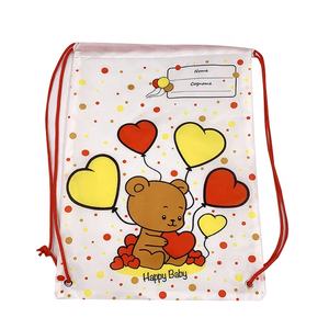 <span class=keywords><strong>Prezzo</strong></span> di fabbrica Logo personalizzato stampato in poliestere 210D zaino con coulisse sport Shopping articolo promozionale con String bag - Product Image 2