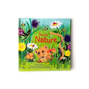 Natureza 3d pop-up livros de história para crianças Inglês impermeabilização resistente ao rasgo bebê livro meninos e menina jogos livro