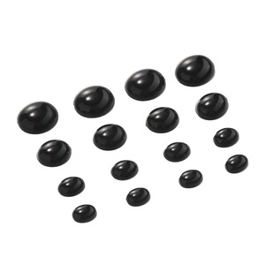 Patchs oculaires semi-ovales noirs en acrylique pour poupées et jouets faits main, 2 à 4 ans, unisexe, printemps 2025, origine Yiwu - Product Image 5