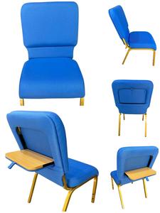 Bioscoop Zitplaatsen Auditorium Stoelen En Kerkstoelen Met Opvouwbare Schrijfpanelen Stof Modern Design Voor School En Hotel Gebruik - Product Image 1
