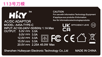 45W PD USB Tipo-C Cargador para computadora portátil DELL Chromebook Fuente de alimentación Salida de 5-20V