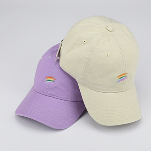 Gorra de Béisbol Minimalista con Bordado de Arcoíris para Mujer, Gorra de Algodón Suave, Estilo Casual, Ajustable, para Uso Diario y Actividades al Aire Libre - Product Image 6