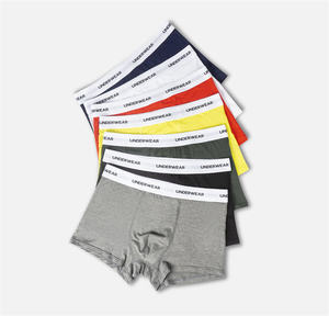 Venta al por mayor <span class=keywords><strong>Calzoncillos</strong></span> bóxer para <span class=keywords><strong>hombre</strong></span> Ropa interior cómoda Logotipo personalizado Transpirable Pantalones cortos de talla grande Paquete de 4 <span class=keywords><strong>Calzoncillos</strong></span> bóxer suaves para hombres - Product Image 6