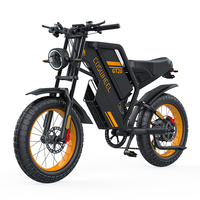 Bicicleta Eléctrica Coswheel GT20 con Motor de 1500W, Neumático Chaoyang de 20x4 Pulgadas, Neumático de Carretera de Alto Rendimiento, Pantalla Grande, Estilo Motocicleta, Yolin