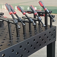 Nouvelle Plateforme de Soudage Flexible Tridimensionnelle, Table de Soudage Robotisée à Positionnement Poré, Plateau de Travail pour Bras Mécanique