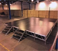 Escenarios para Bodas ESI, Podio para Conciertos, Plataforma de Escenario de Aluminio Resistente para Conciertos y Eventos Escolares