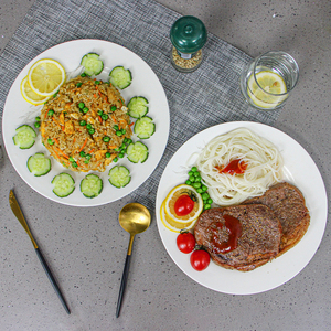 Assiette à dîner en céramique bon marché AOOSY 10,5 pouces Assiettes de restaurant nordiques modernes pour le déjeuner - Product Image 5