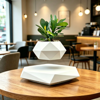 Maceta Flotante Magnética Moderna para Decoración de Escritorio, Regalo Tecnológico para Plantas