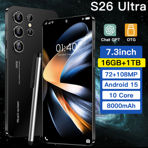 Teléfono Inteligente S26 Ultra 4G con Pantalla LCD de 7.3 Pulgadas, Octa Core, Desbloqueado, Doble SIM, OTG, USB 3, Cámara Triple - Product Image 1
