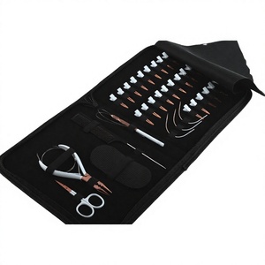 Hair Extension Tools kit Includes Micro Link Beads Crimping Remover Plier stainless steel <b>Hook</b> Loop Tool 24pcs Sectioning <b>clips</b> - Product Image 1