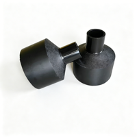 S160*63MM SDR9 Polished PE 100 Reducing Bushing Permukaan Halus untuk Sambungan Flens Air dan Gas Bawah Tanah