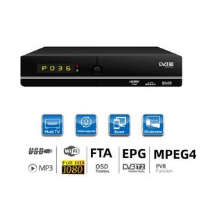 Mini Wifi <span class=keywords><strong>DVB</strong></span> <span class=keywords><strong>T2</strong></span> tdt kỹ thuật số TV mặt đất Receiver ecast <span class=keywords><strong>MPEG4</strong></span> H.264 Sunplus FTA Set-Top Box nhà máy Bán buôn giá rẻ OEM ODM - Product Image 2