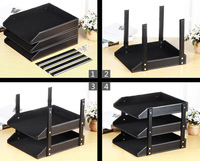 Rangement de bureau multifonctionnel Business en cuir PU organisateur de bureau