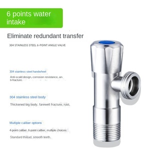 Válvula Angular de Acero Inoxidable Wolf's <span class=keywords><strong>Kiss</strong></span> JF2002 - Gran Flujo, Tres Vías, Cuatro/Seis Puntos, Uso Moderno en Baños, 1 Año de Garantía en Línea - Product Image 4