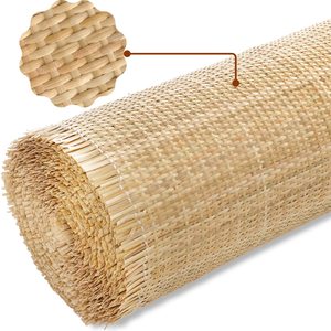 Hoogwaardig natuurlijk gesloten gaas van rotan, geweven gebleekte rotan webbing rol - Product Image 4