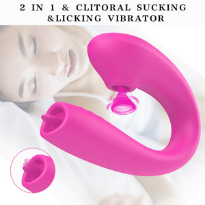 Vibrateur 10 vitesses télécommandé à succion et léchage de langue, pour femmes, à porter en extérieur, pour la masturbation, l'orgasme et le point G, jouets sexuels, vente en gros - Product Image 3