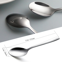 Cuillère à thé en métal avec logo personnalisé, cuillères à expresso en acier inoxydable, petites cuillères classiques