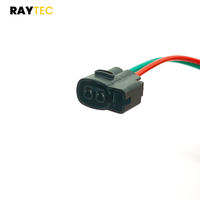 Connecteur de prise de bougie d'allumage automobile 2 broches femelle en cuivre avec boîtier PBT pour remplacement moteur Renault Clio Megane 12V