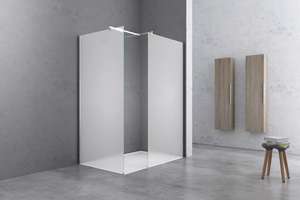 Sin Marco de 8mm de espesor de vidrio templado, diseño moderno, bandeja rectangular, aplicación de Hotel, pantallas de ducha de esquina, bañera - Product Image 6