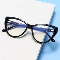 Lunettes de lumière bleue tendance, yeux de chat, lunettes d'ordinateur, Logo personnalisé, lunettes Anti-lumière bleue
