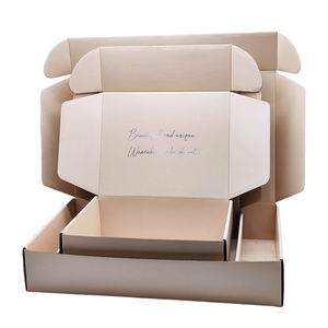 Caja de embalaje corrugado para cosméticos, Logo personalizado de fábrica Oem, Color Nude, envío con garantía de calidad - Product Image 2