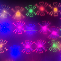 Lunettes de Diffraction Mickey Mouse I LOVE U, Lunettes 3D Effet Feux d'Artifice, Lunettes 3D Gâteau d'Anniversaire en Papier, Lunettes 3D en Papier avec Cœur