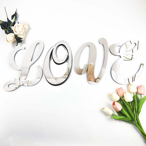 Autocollants en lettres italiennes 3D 20 cm, élégants autocollants muraux en alphabet italique, autocollants adhésifs DIY pour la décoration de la maison et l'art de bureau - Product Image 6