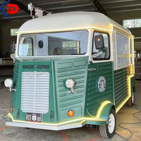 Marché Vintage Food Truck Offre Spéciale Moto Elote Rétro Food Bus Mobile Coffee Van Fast Food Kiosk Europe Lait Bacon Viande