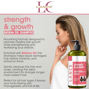 Lance Private Label Soins des cheveux Shampooing Batana Vegan Favoriser la croissance des cheveux Réduire la perte Réparation Dommages Shampooing à l'huile de Batana - Product Image 2