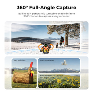 K&F <span class=keywords><strong>Concept</strong></span> A305A3+BH-40 Treppiede Compatto in Alluminio da 186 cm, Treppiede Portatile da Viaggio Compatibile con iPhone, Capacità 10 kg - Product Image 5